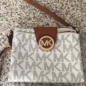 Michael Kors Fulton Vanilla Crossbody Handbag